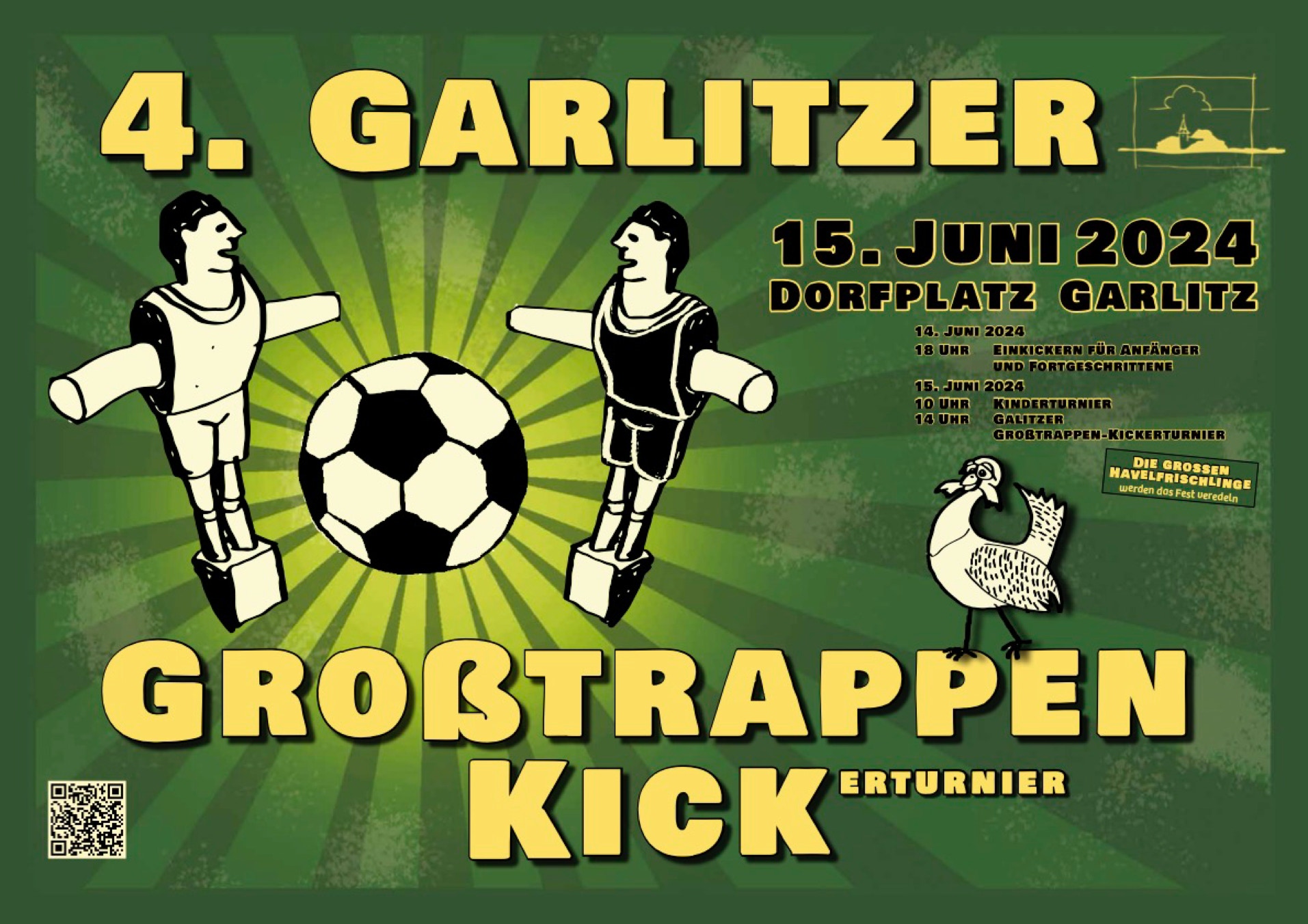Kickern, Kickerturnier, Garlitz, Großtrappe, Großtrappenkick